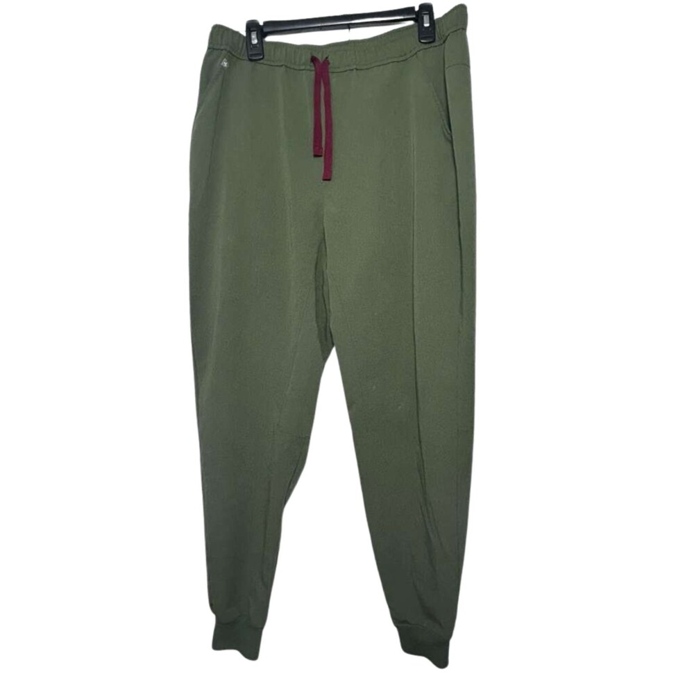 Figs Scrub Jogger Pants Men Size XL Men Green Drawstring Technical Collection